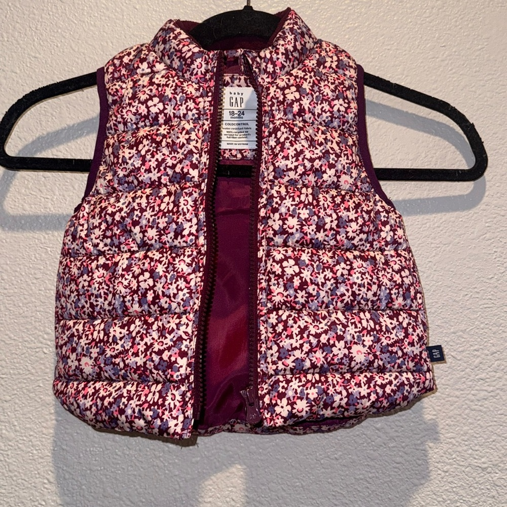Pink Flower Vest
